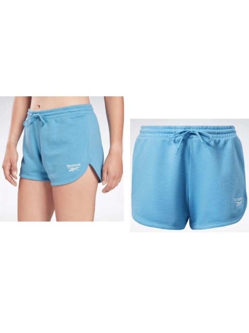 Women's Reebok Identity French Terry Shorts, Essential Blue, Sz. S